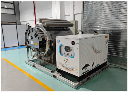 AM20 LNG skid FAT photo inside the workshop