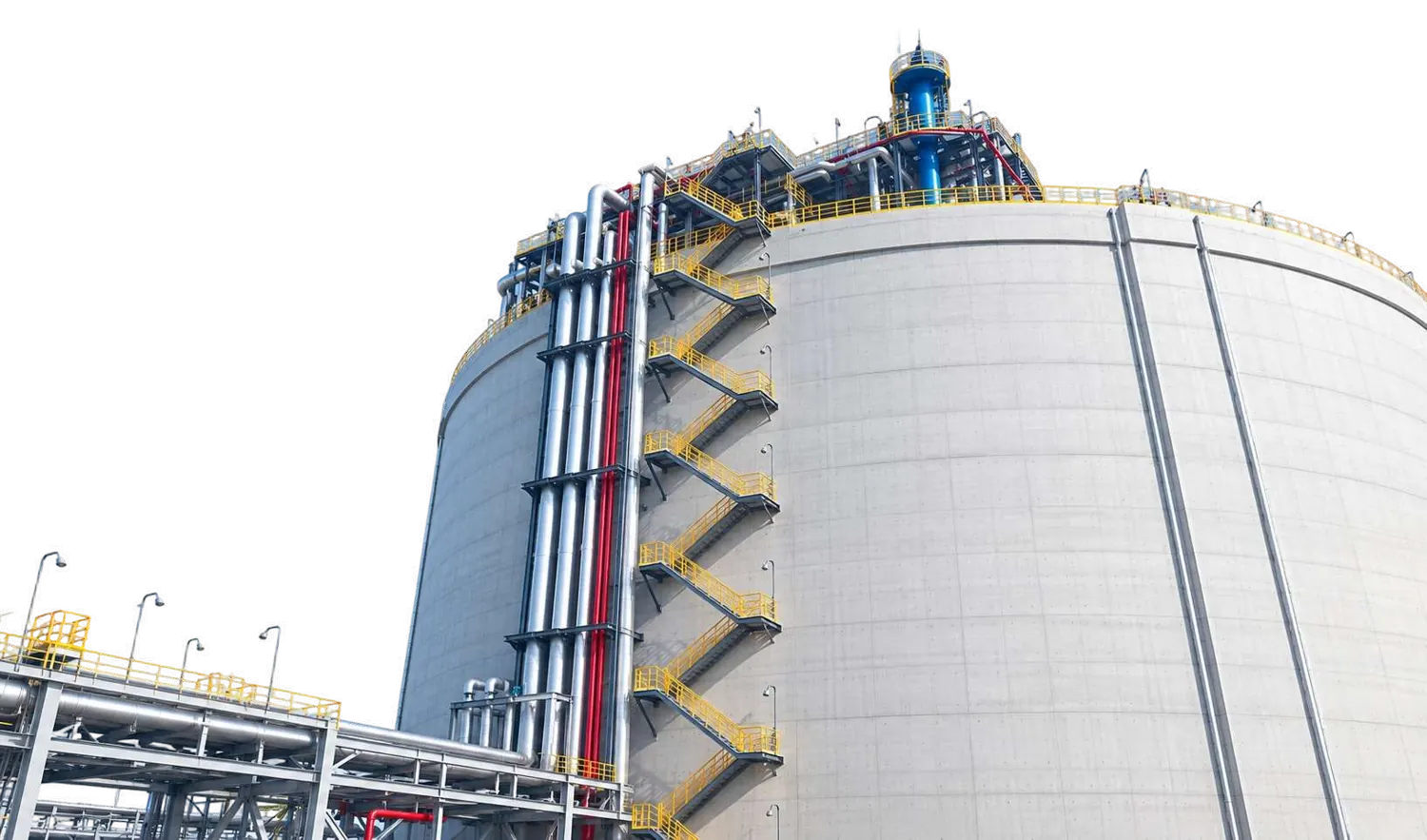 Full-containment LNG tank and piping at the Lvsi Port terminal expansion project