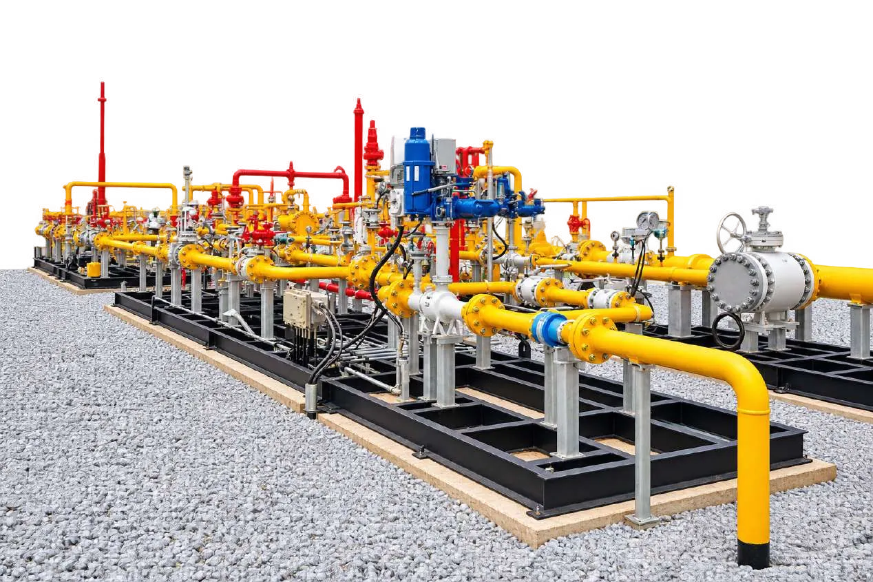 Gas pipeline equipment package illustrated in the CIMC EnTech Genser project reference
