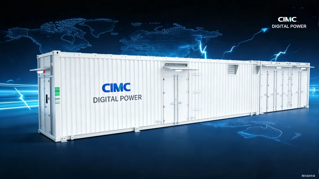 PTU product illustration · AI-generated image published by CIMC Digital Power; not a site photograph